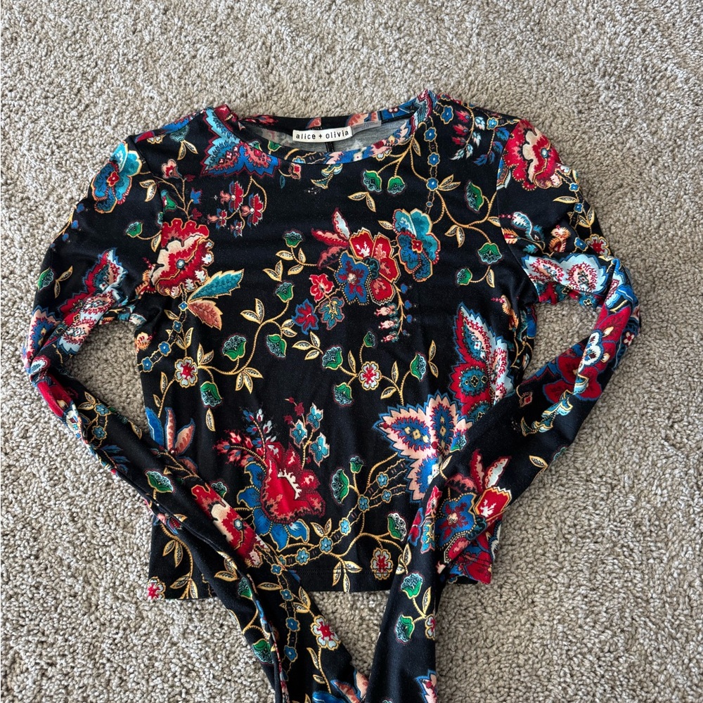 Alice + Olivia Women’s  Floral One Piece - Black